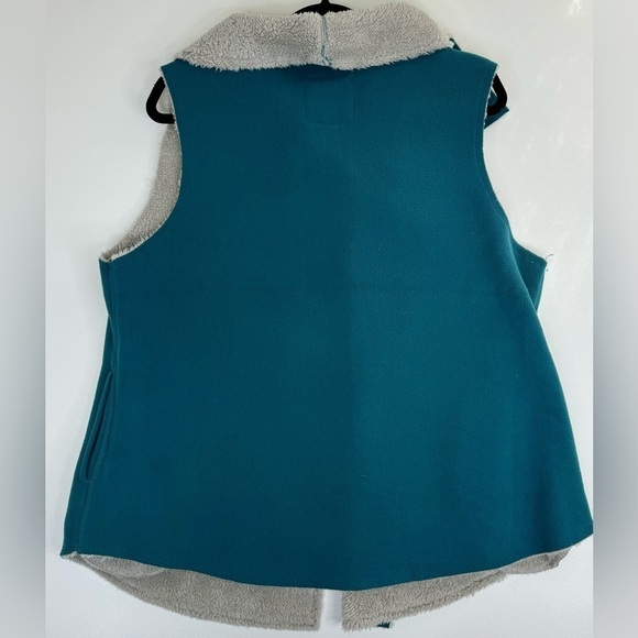 dylan Microfleece Wrap Faux Shearling Lined Vest With Pockets Womens XL - Picture 10 of 14